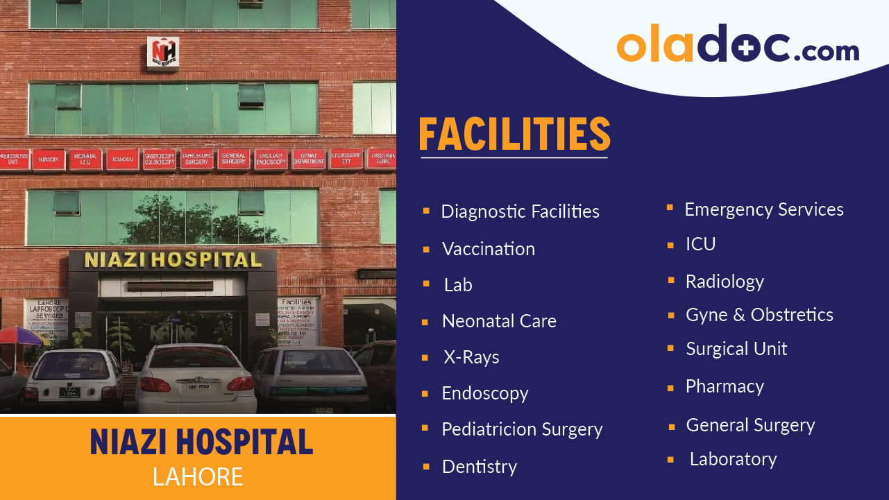 Facilities at Niazi Hospital Lahore